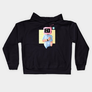 Winky Wonk TV Head Kids Hoodie